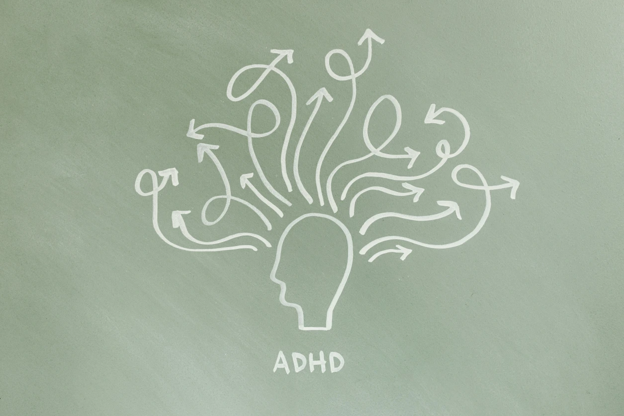 Creative person receiving ADHD support and treatment