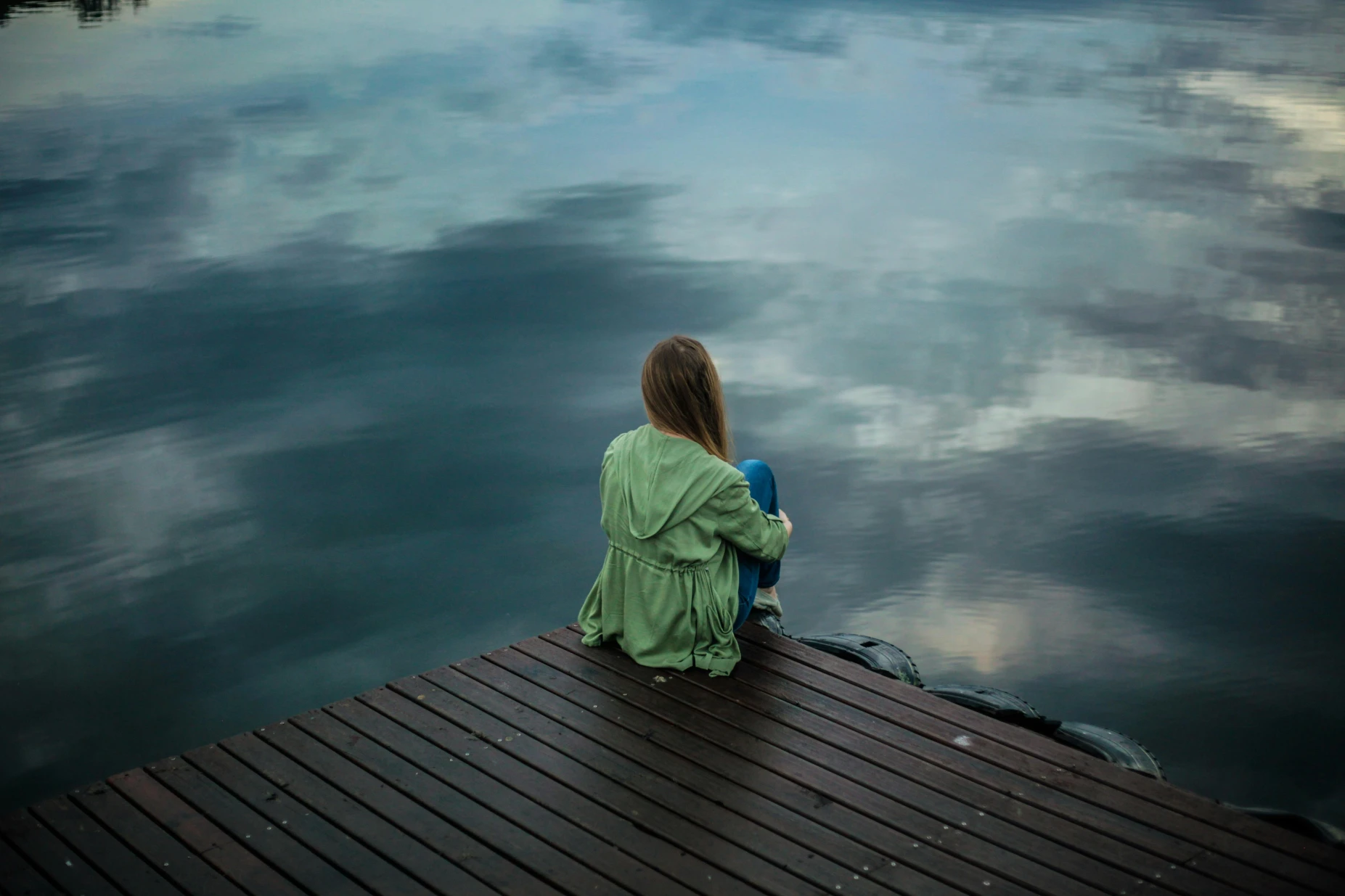 Person receiving grief and loss counseling support